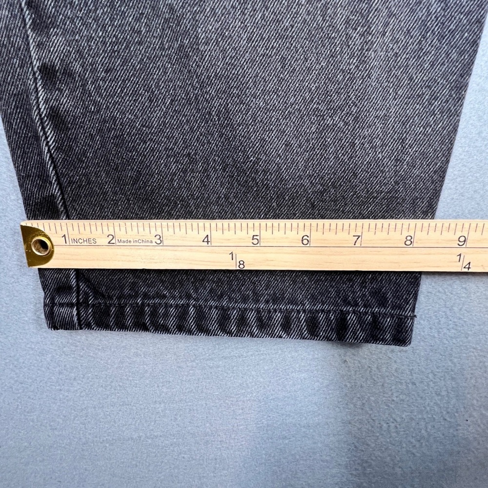 Levi's Black 550 Relaxed Fit Tapered Leg Jeans Mens 36x30 - Picture 7 of 8